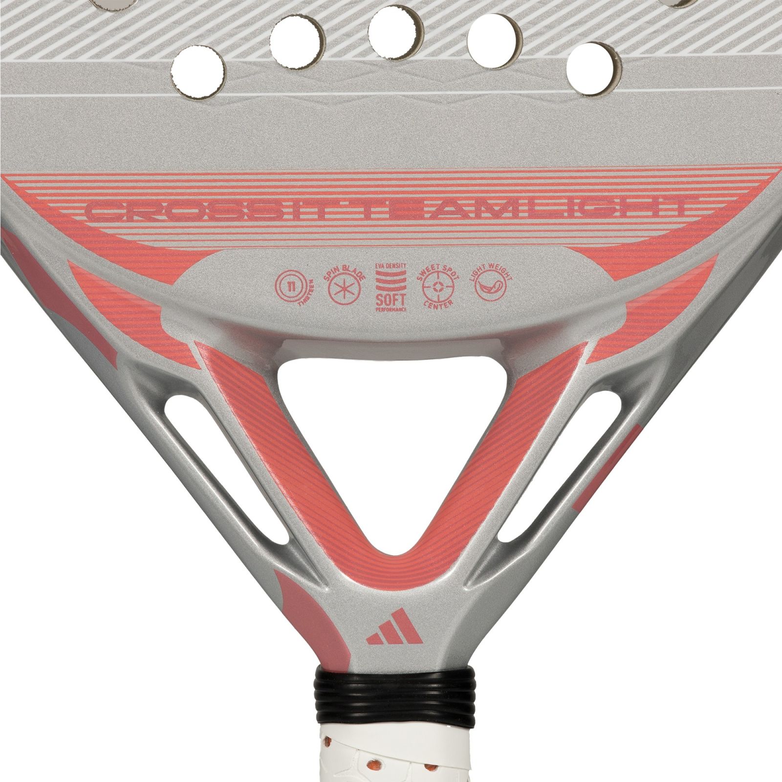Adidas Crossit Team Light Padel Racket - Black/White (2026) -