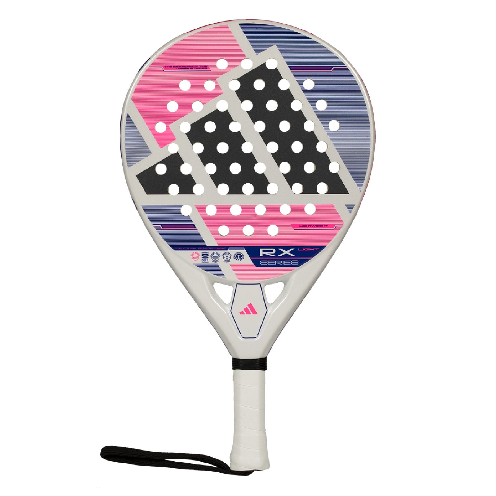 Adidas Rx Series Light Padel Racket - White/Pink (2026) -