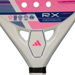 Adidas Rx Series Light Padel Racket - White/Pink (2026) -