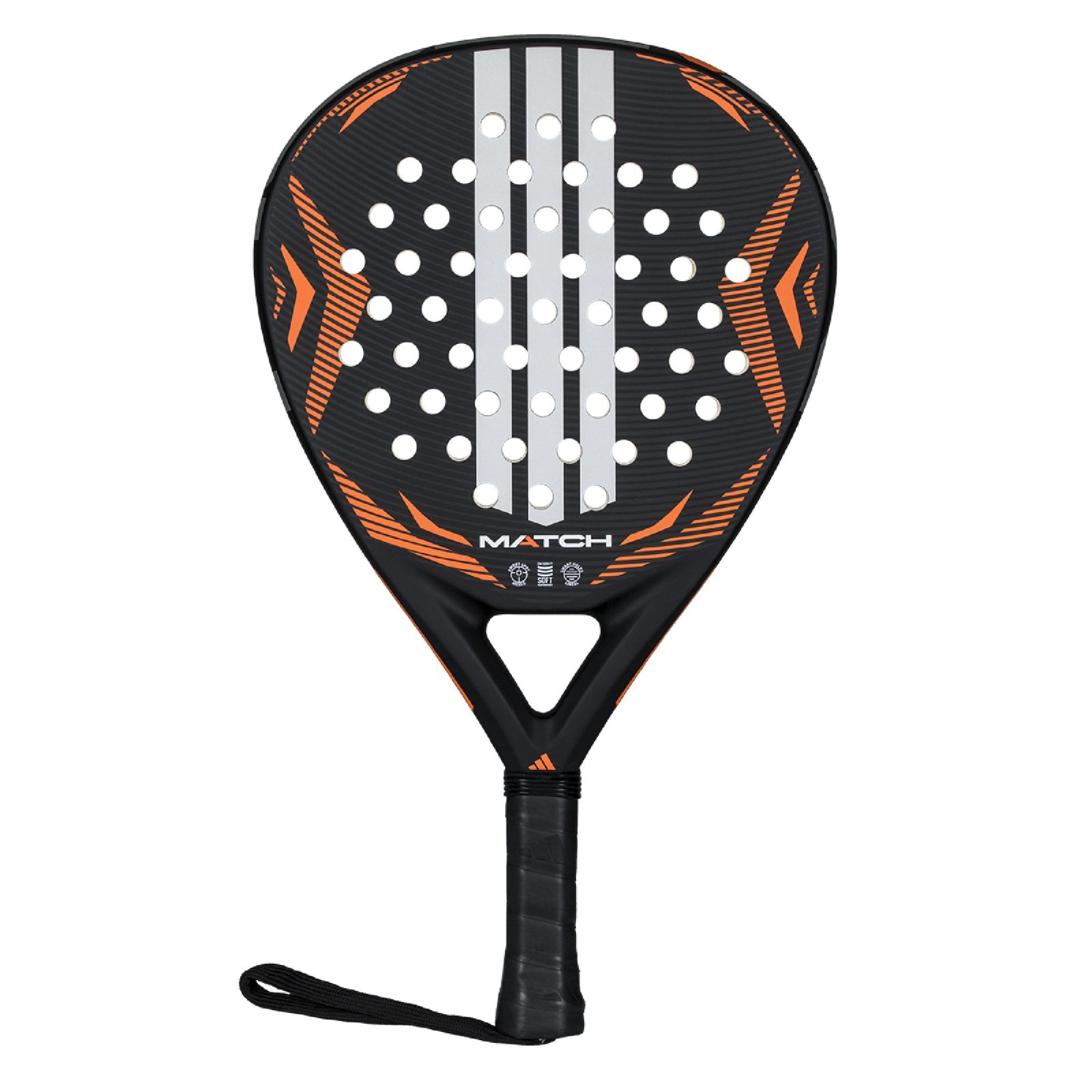 Adidas Match Padel Racket - Blck/Orange (2026) - Raquettes de