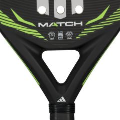 Adidas Match Padel Racket - Black/Lime (2026) - Raquettes de