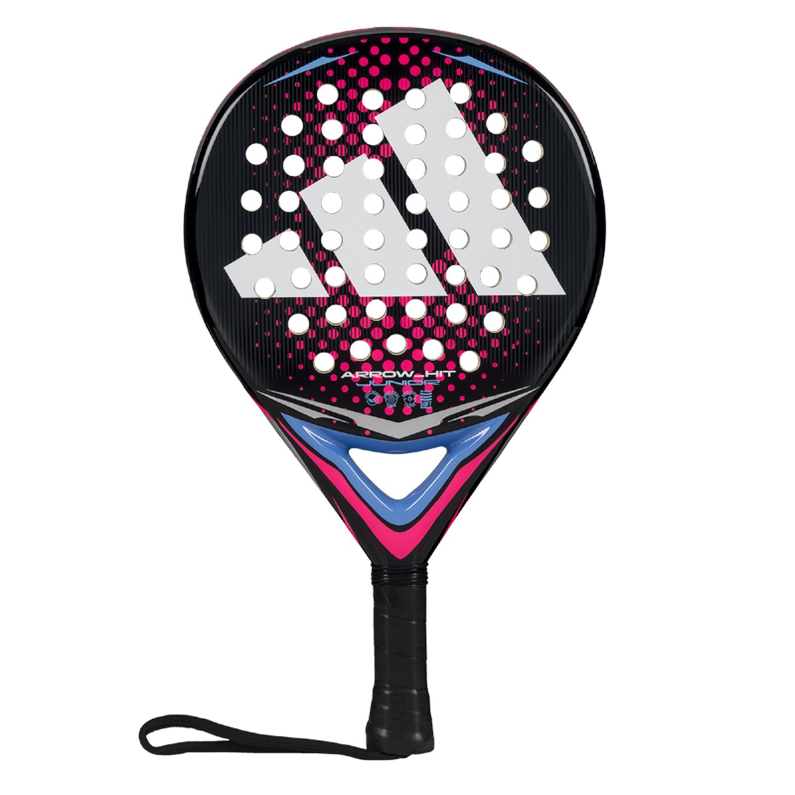 Adidas Arrow Hit Junior Padel Racket - White/Pink (2026) -