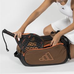 Adidas Tour Bronze Padel Racket Bag - Bronze/Orange (2026) -