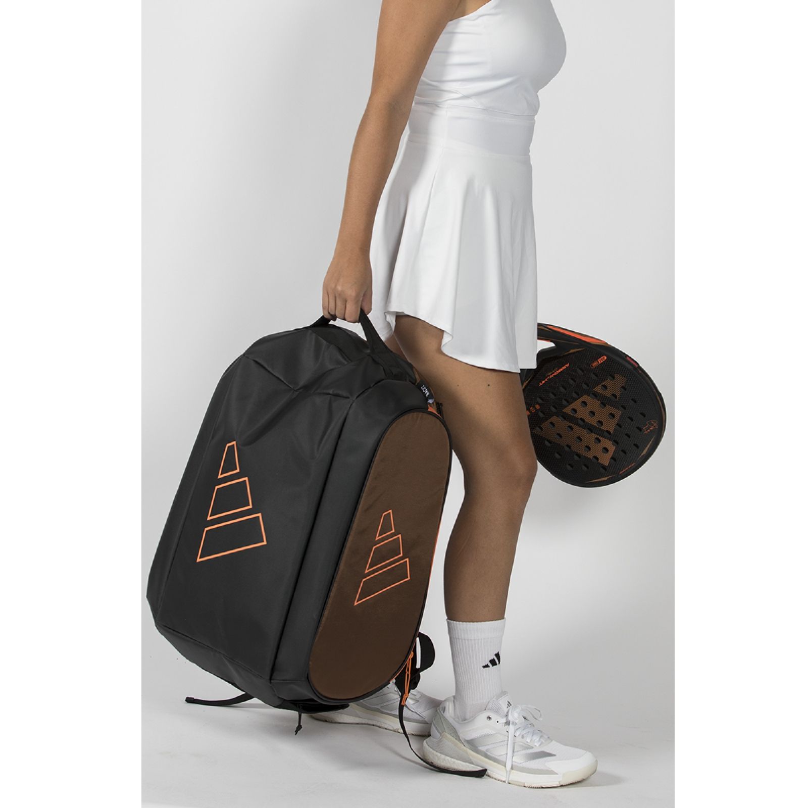 Adidas Tour Bronze Padel Racket Bag - Bronze/Orange (2026) -