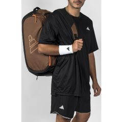 Adidas Tour Bronze Padel Racket Bag - Bronze/Orange (2026) -
