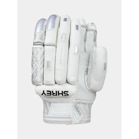 Shrey Meta VR - White/Grey Cricket Gloves (2026) - Gants de
