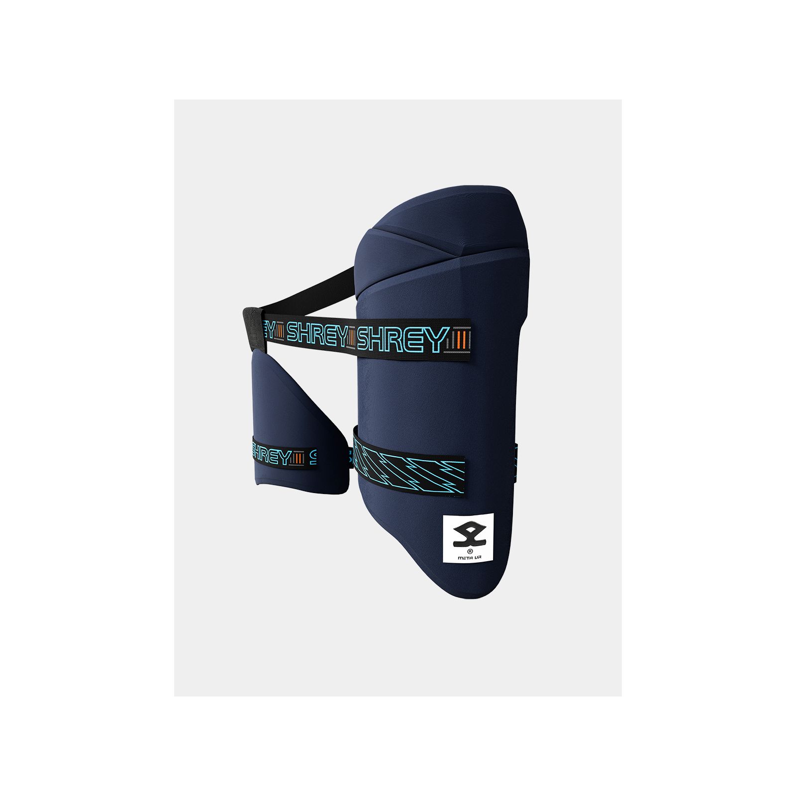 Shrey Meta VR Cricket Thigh Guard - Navy (2026) - Shrey Meta VR Cricket Thigh Guard - Navy (2026) -