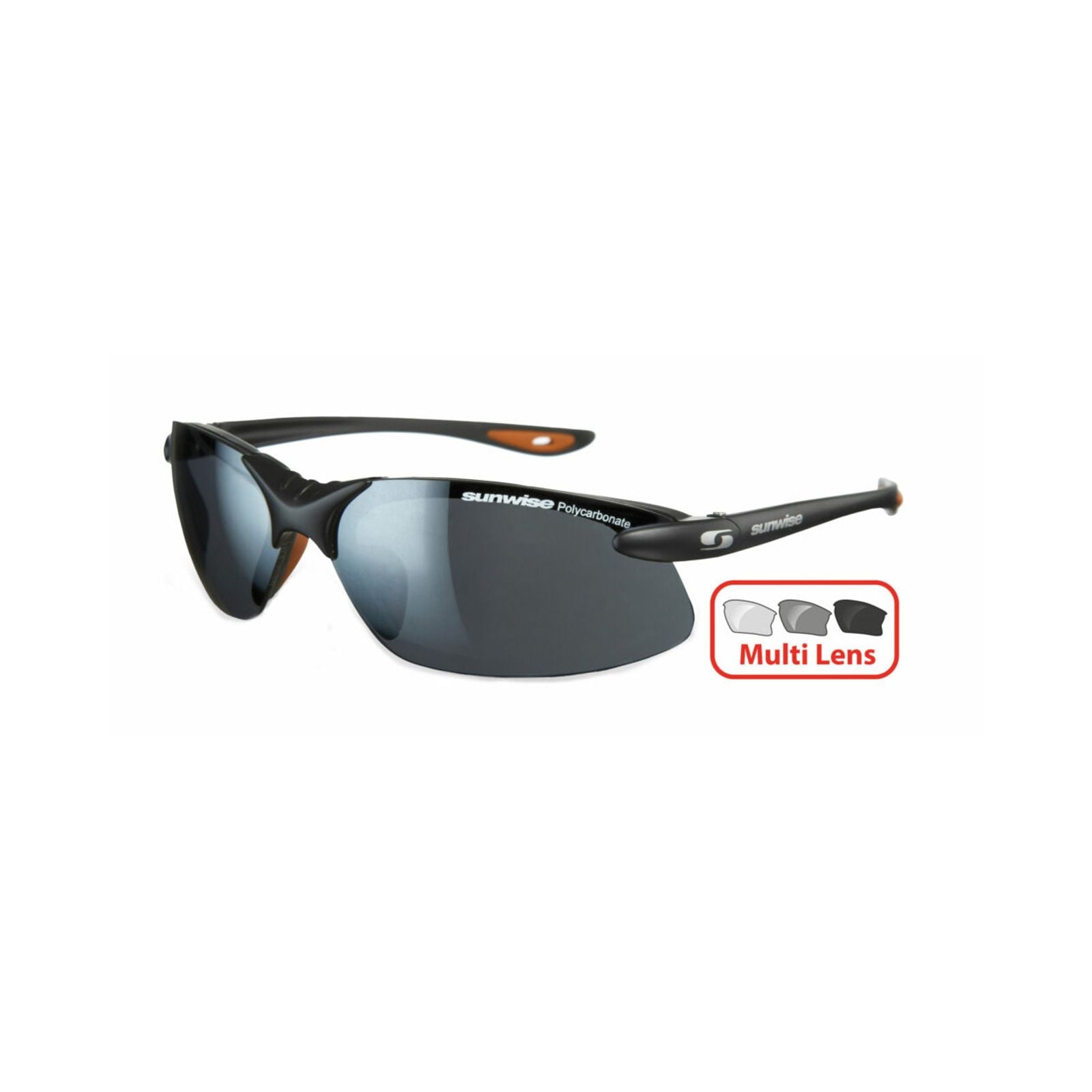 Sunwise Sprint Interchangeable Sunglasses (Black) - Sunglasses