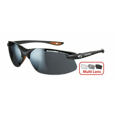 Sunwise Sprint Interchangeable Sunglasses (Black) - Sunglasses