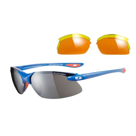 Sunwise Sprint Interchangeable Sunglasses (Blue) - Sunglasses