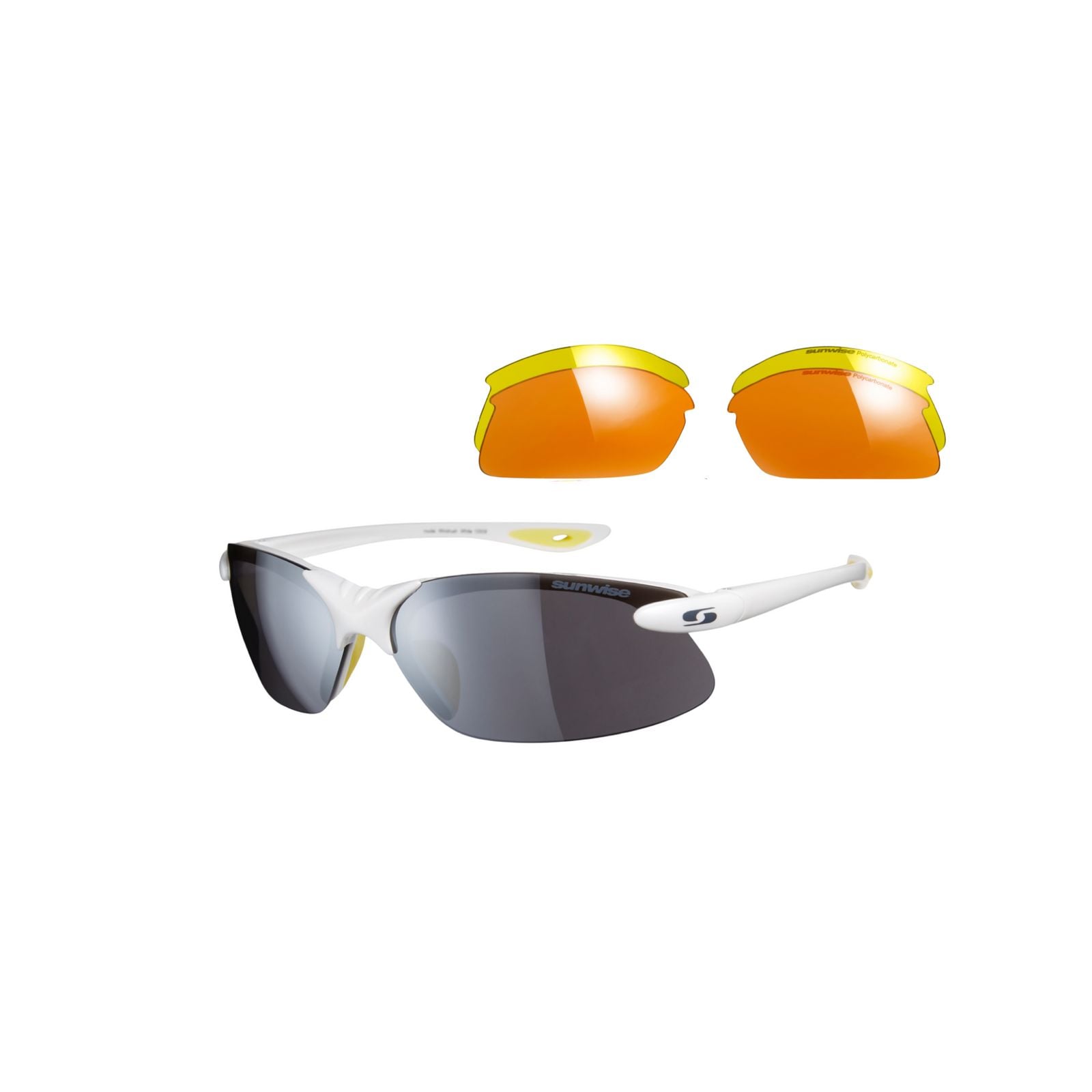Sunwise Sprint Interchangeable Sunglasses (White) - Sunglasses