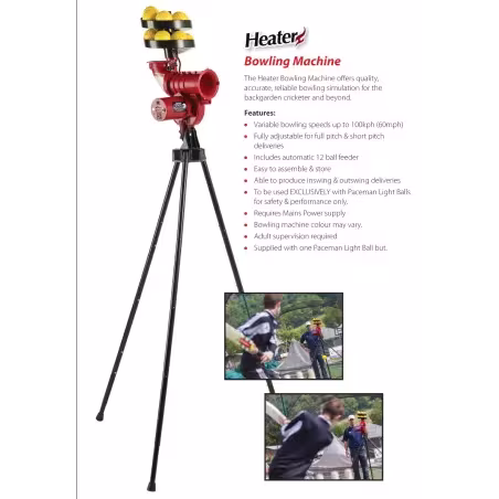 Heater Slider Plus Cricket Bowling Machine (includes 13 balls)