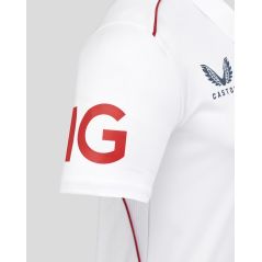 Castore ECB Test Replica England Short Sleeve Cricket Shirt -