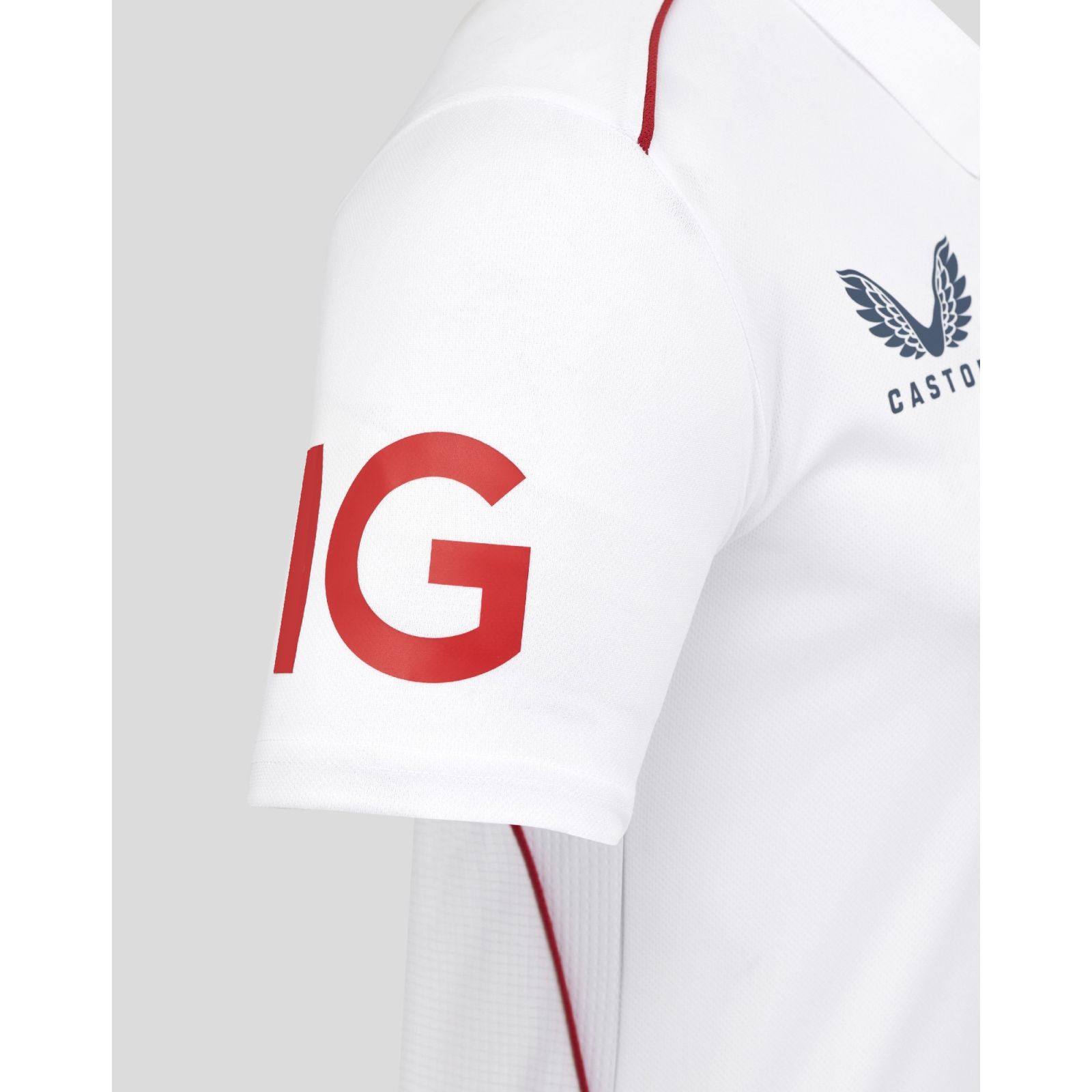 Castore ECB Test Replica England Short Sleeve Cricket Shirt -