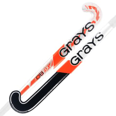 Grays DB9Xi Dynabow Hockey Stick - White/Orange/Silver (2026/27)