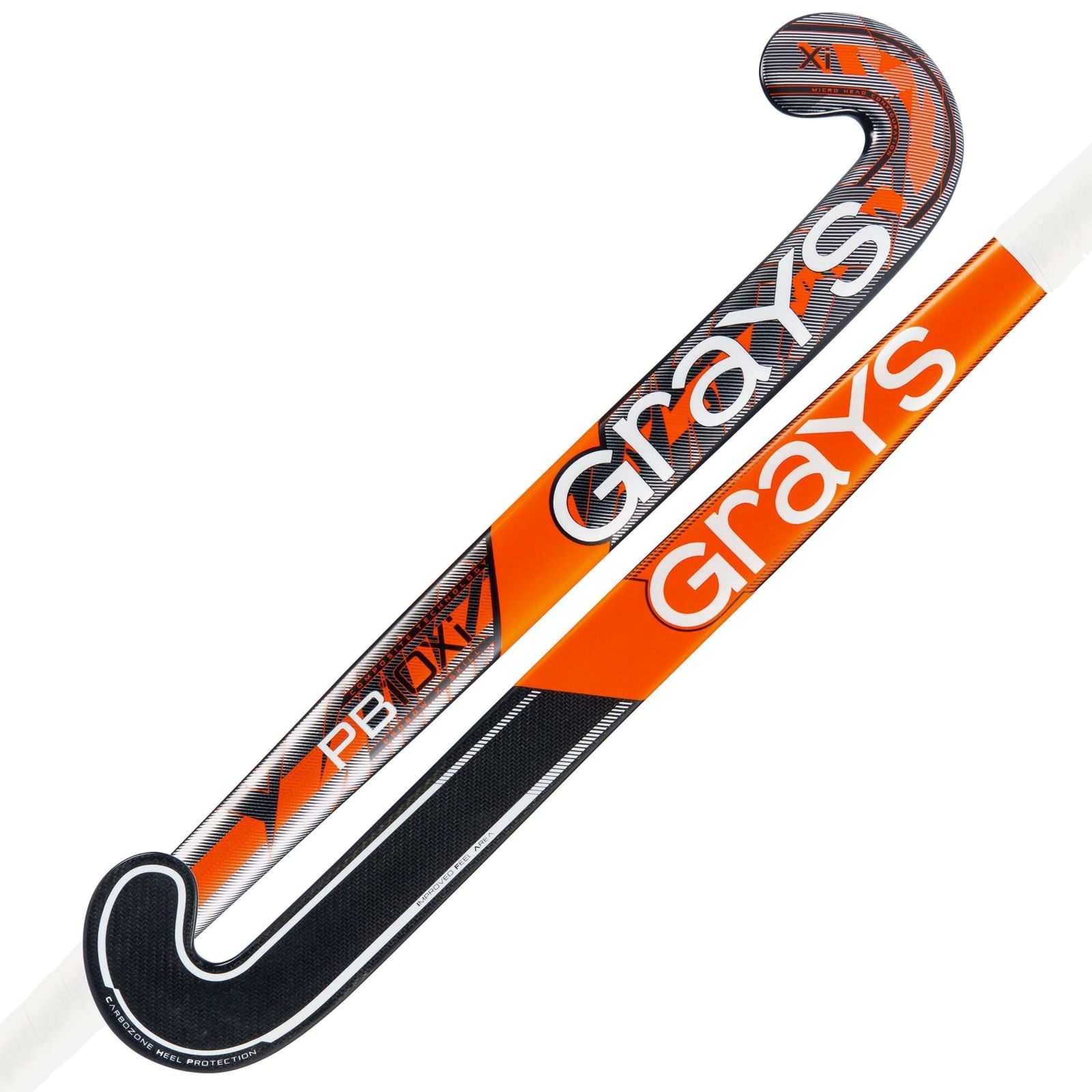 Grays PB10Xi Probow Hockey Stick - Black/Orange/Silver (2026/27) - Image 1 of 6
