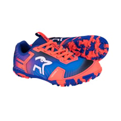 Kookaburra Orbit Junior Hockey Shoes - Deep Blue/Coral (2026/27)