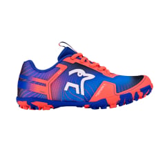 Kookaburra Orbit Junior Hockey Shoes - Deep Blue/Coral