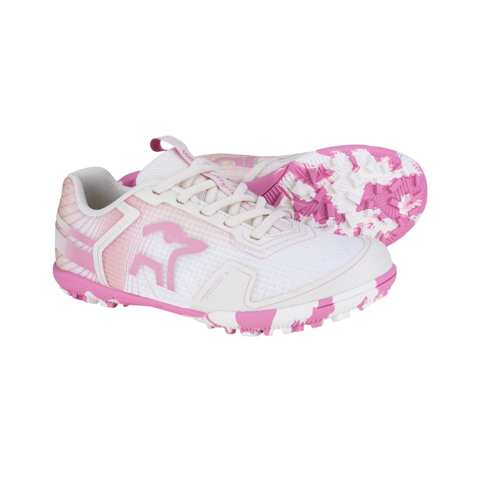 Kookaburra Orbit Junior Hockey Shoes - Bone/Salmon Pink (2026/27) - Kookaburra Orbit Junior Hockey Shoes - Bone/Salmon Pink