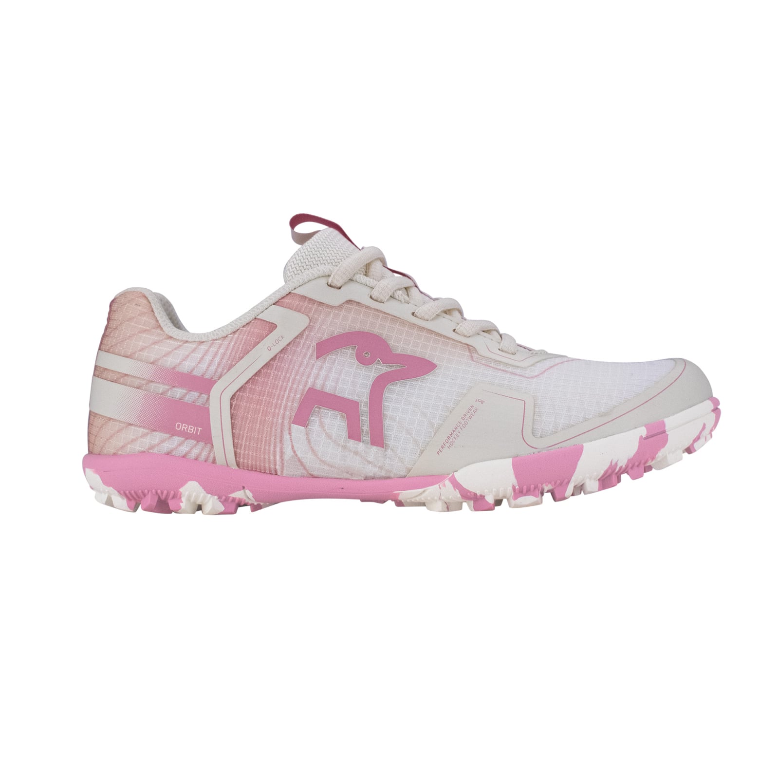 Kookaburra Orbit Junior Hockey Shoes - Bone/Salmon Pink (2026/27) - Kookaburra Orbit Junior Hockey Shoes - Bone/Salmon Pink
