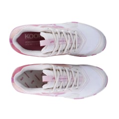 Kookaburra Orbit Junior Hockey Shoes - Bone/Salmon Pink