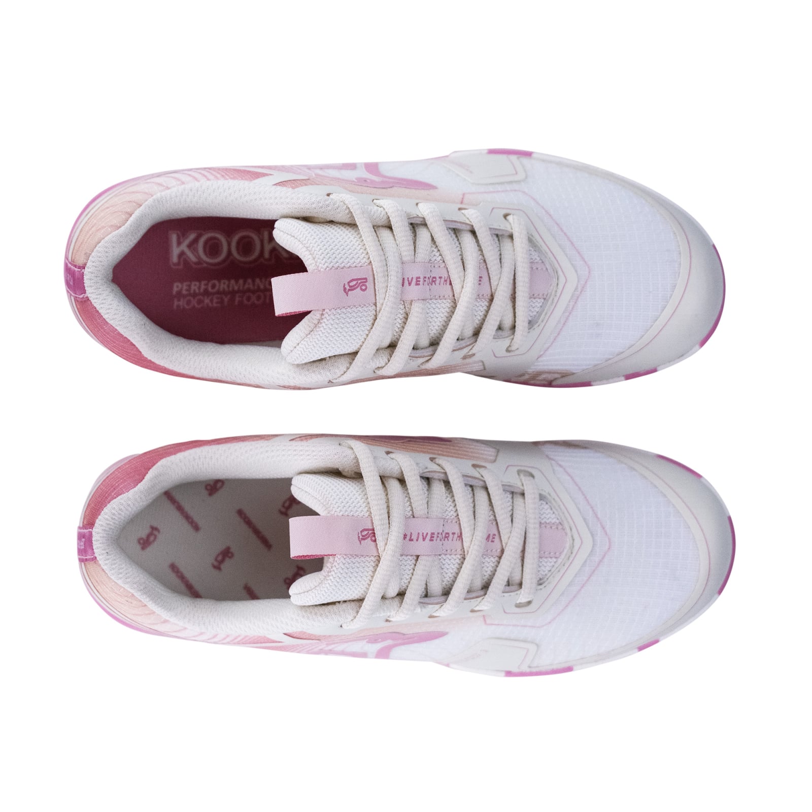 Kookaburra Orbit Junior Hockey Shoes - Bone/Salmon Pink (2026/27) - Kookaburra Orbit Junior Hockey Shoes - Bone/Salmon Pink