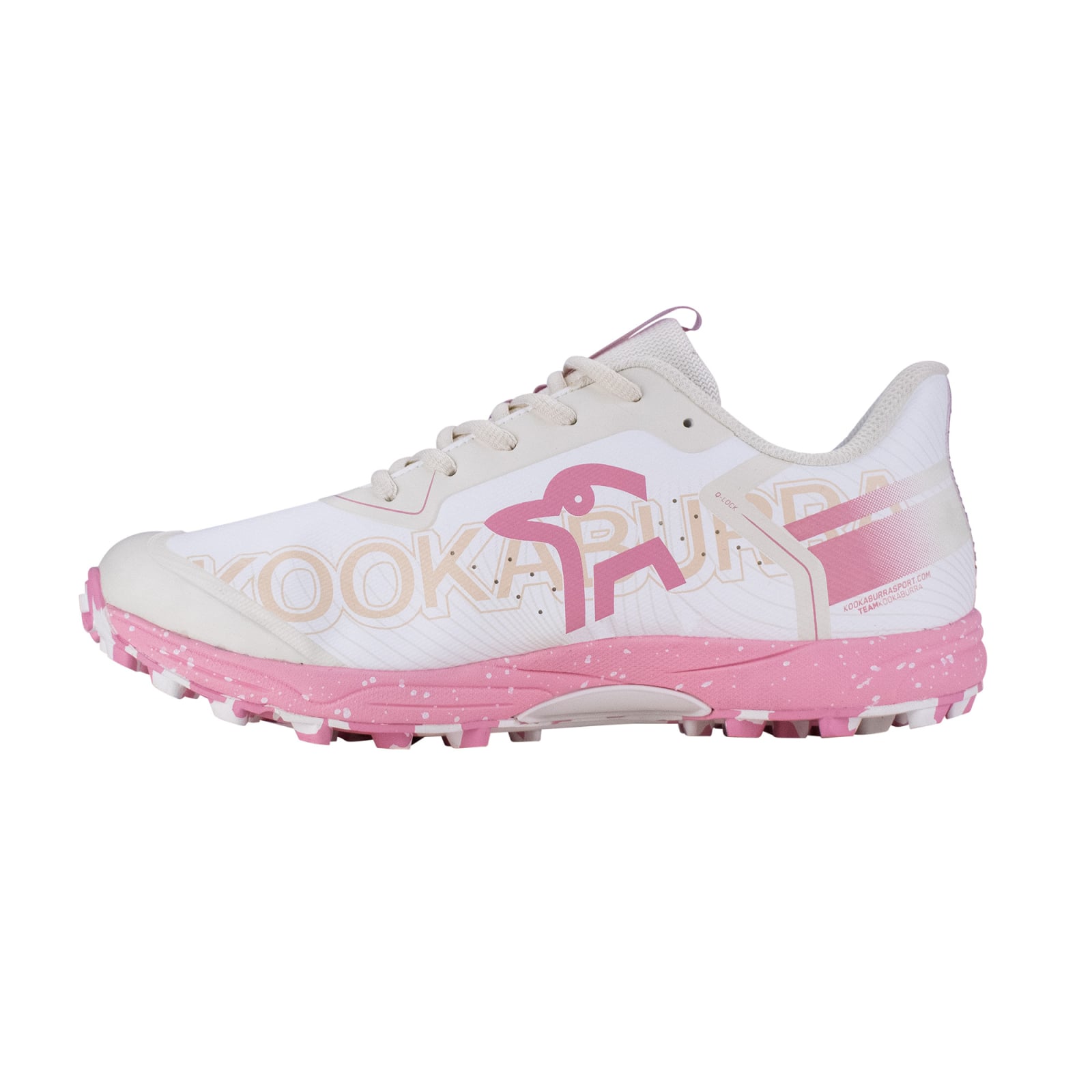 Kookaburra Aurora Junior Hockey Shoes - Bone/Salmon Pink (2026/27) - Kookaburra Aurora Junior Hockey Shoes - Bone/Salmon Pink