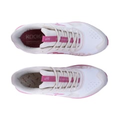 Kookaburra Aurora Junior Hockey Shoes - Bone/Salmon Pink