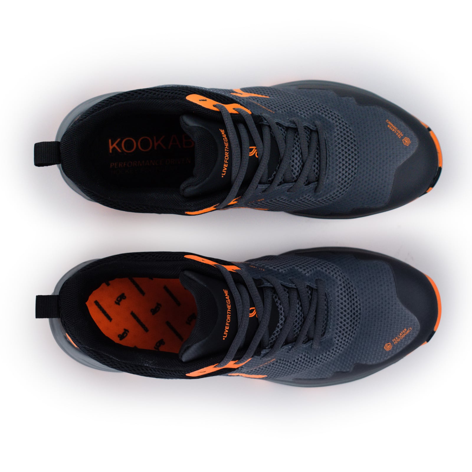 Kookaburra Catalyst Hockey Shoes - Grey/Orange (2026/27) -