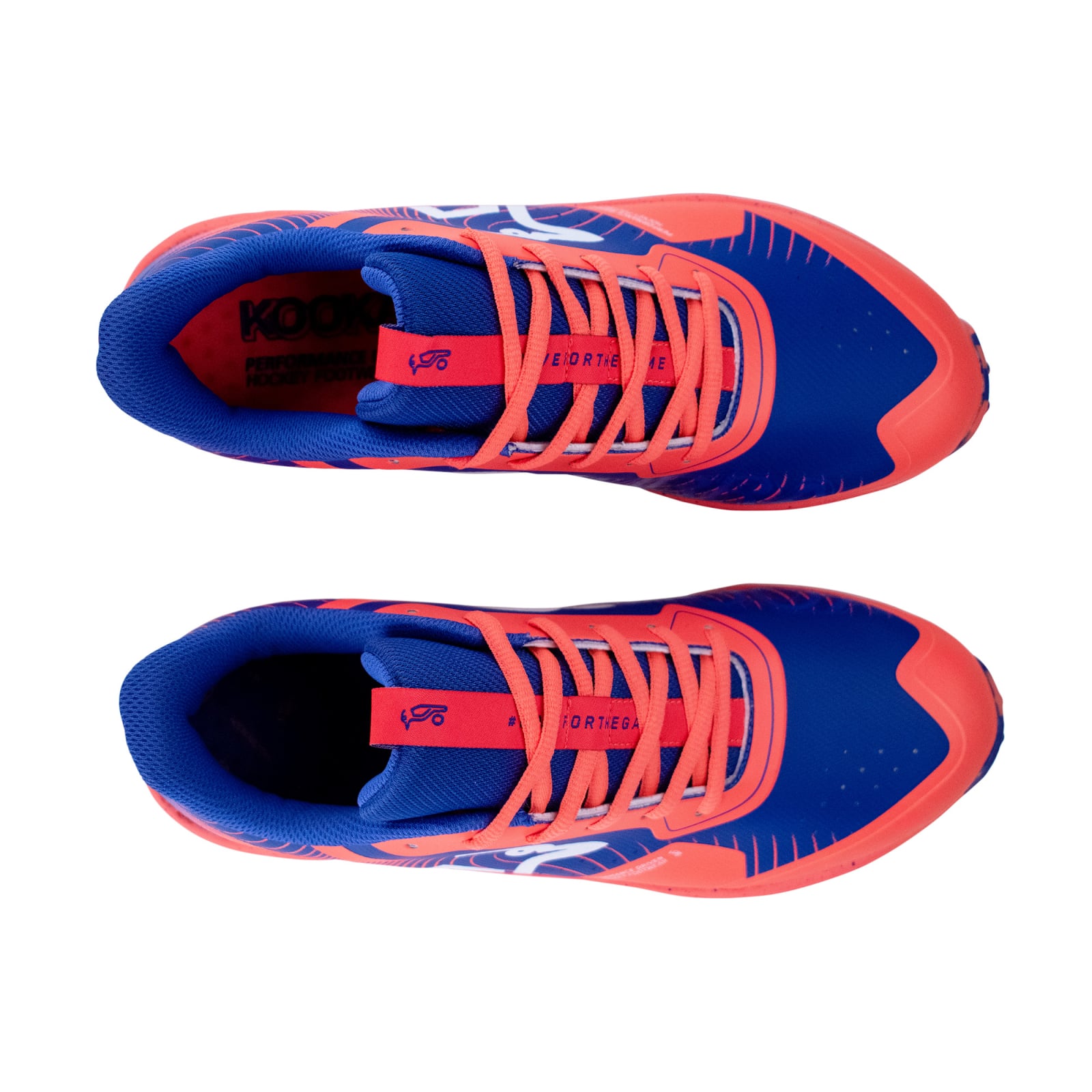 Kookaburra Verve Junior Hockey Shoes - Deep Blue/Coral (2026/27) - Kookaburra Verve Junior Hockey Shoes - Deep Blue/Coral