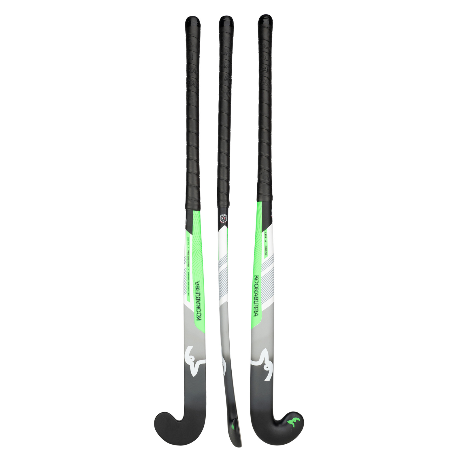 Kookaburra LB10 - Black Hockey Stick - L-Bow 250 (2026/27) -