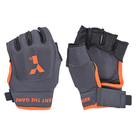 Y1 Hockey MK Pro Shell Glove - Short - Grey/Orange (2026/27) -