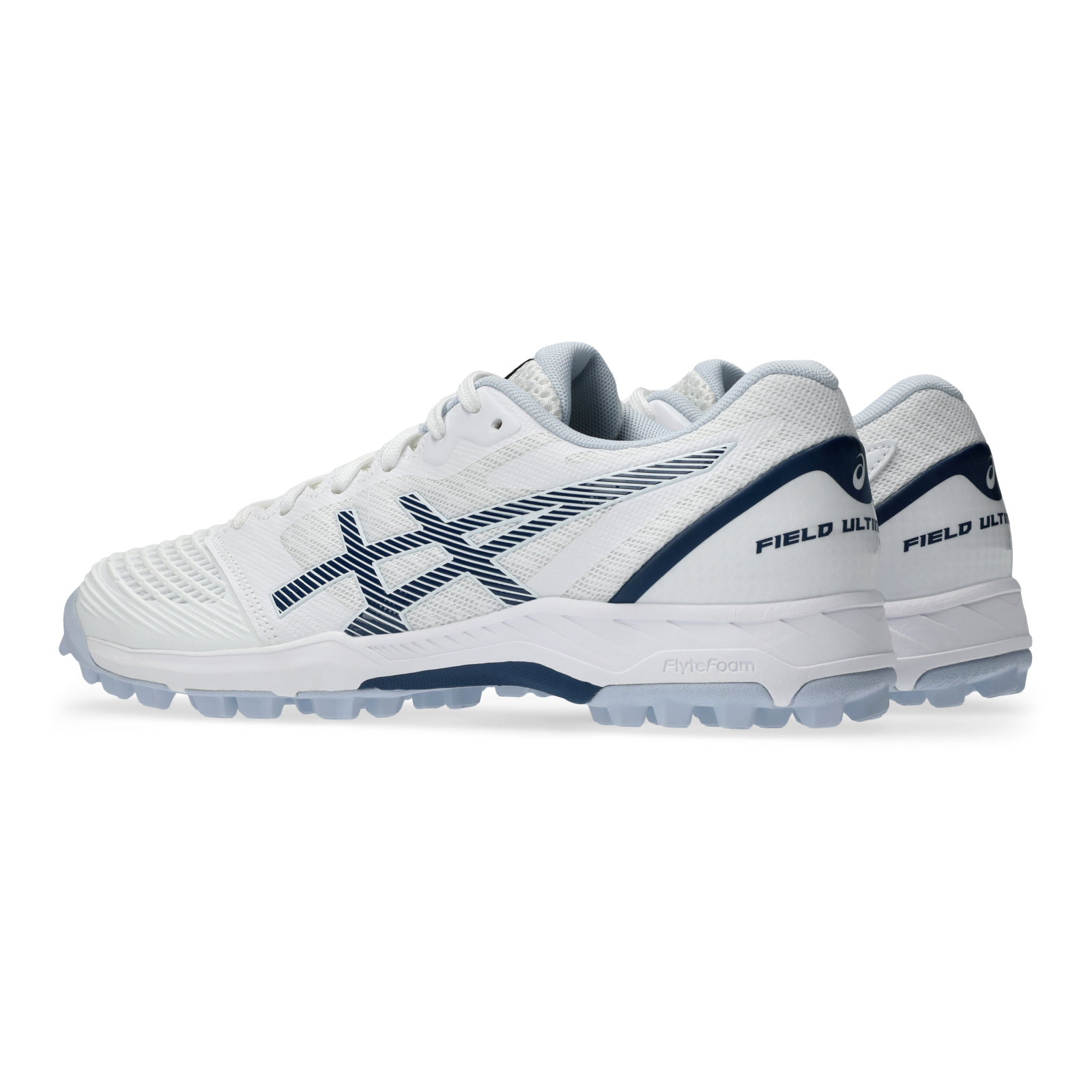 Asics Field Ultimate FF 2 Hockey Shoes - White/Independence Blue (2026/27) -  - Asics Hockey Schuhe