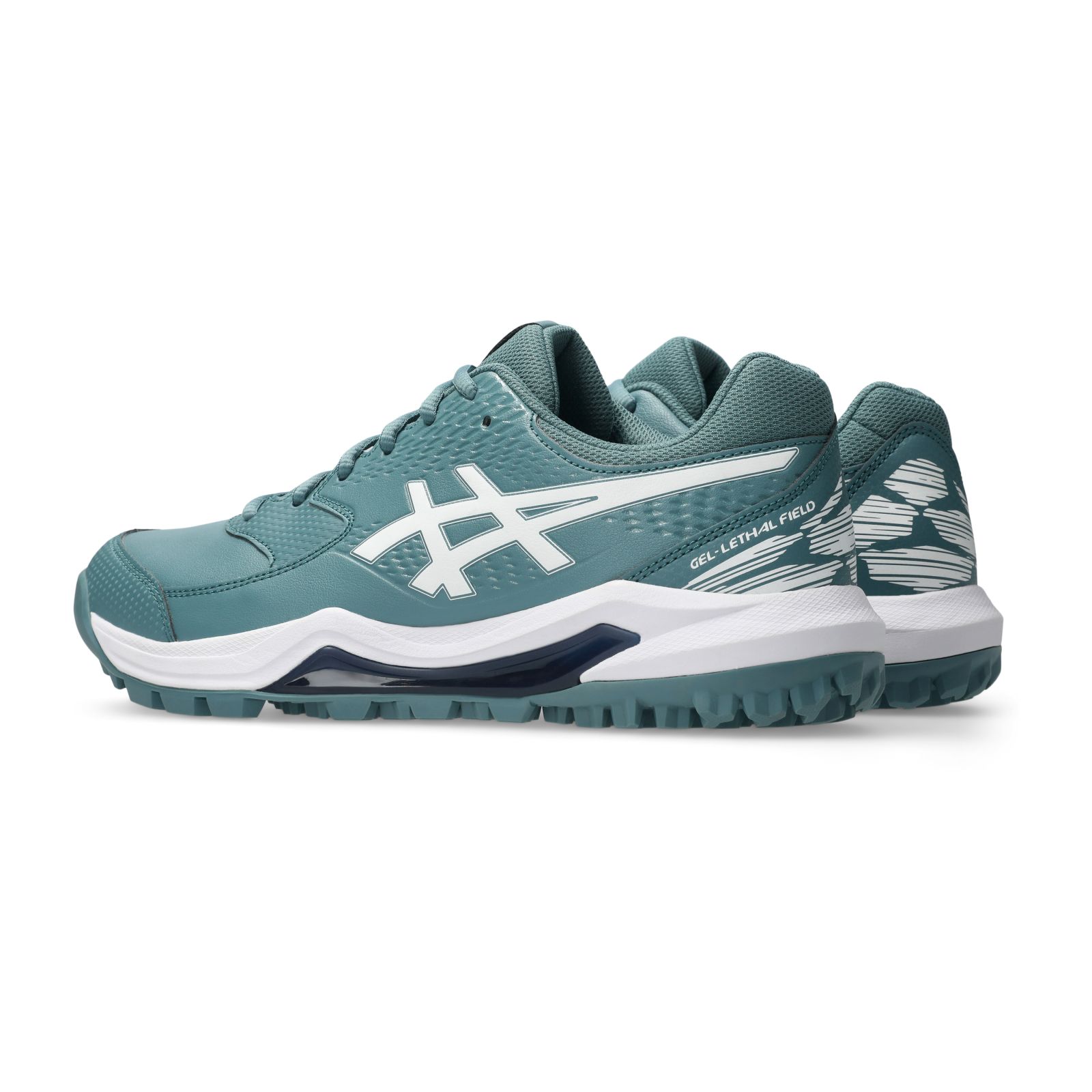 Asics GEL-Lethal Field 2 Hockey Shoes - Foggy Teal/White (2026/27) -  - Chaussures de hockey Asics