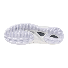 Mizuno Wave Leopardus Hockey Shoes - White/Metallic Gray