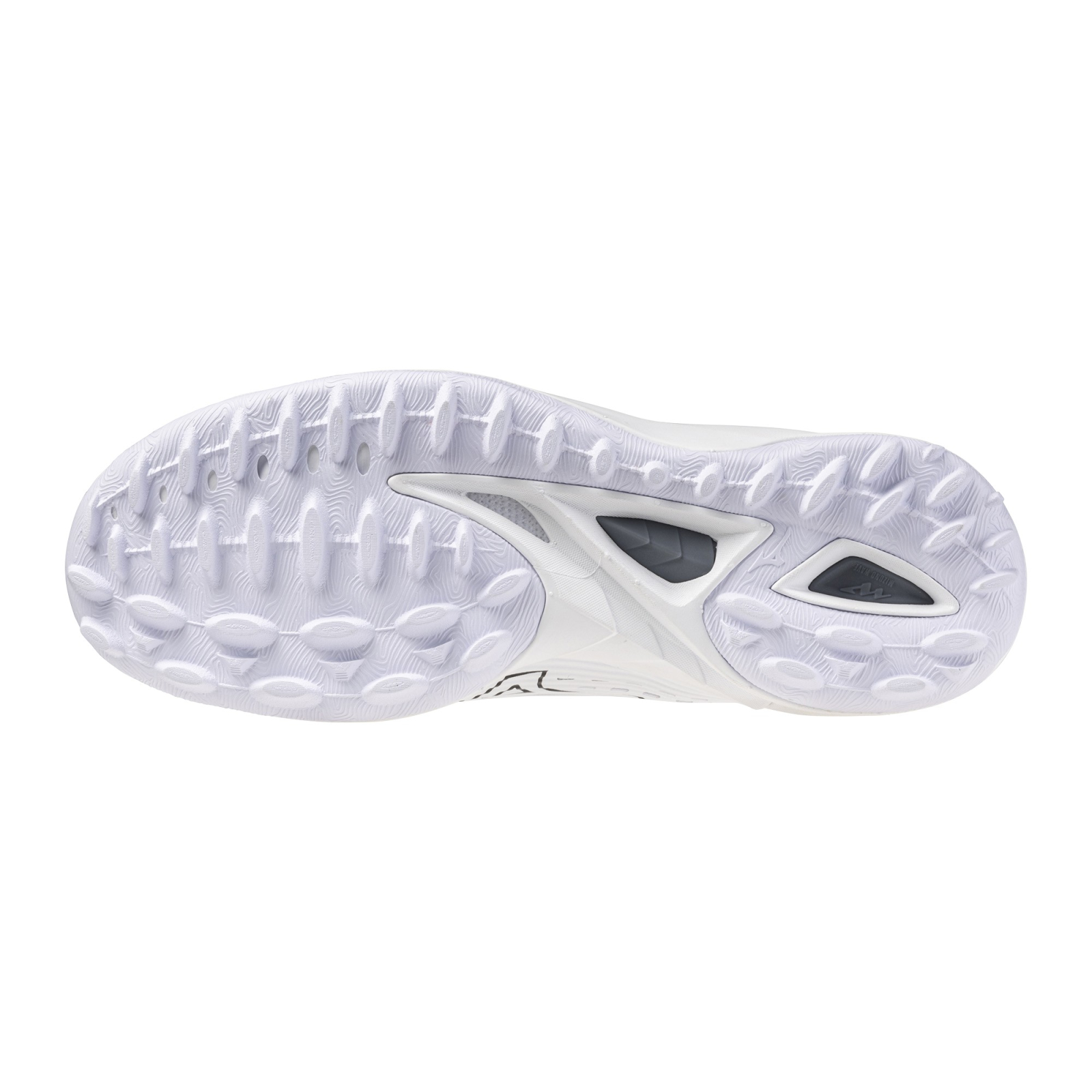 Mizuno Wave Leopardus Hockey Shoes - White/Metallic Gray (2026/27) - Mizuno Wave Leopardus Hockey Shoes - White/Metallic Gray
