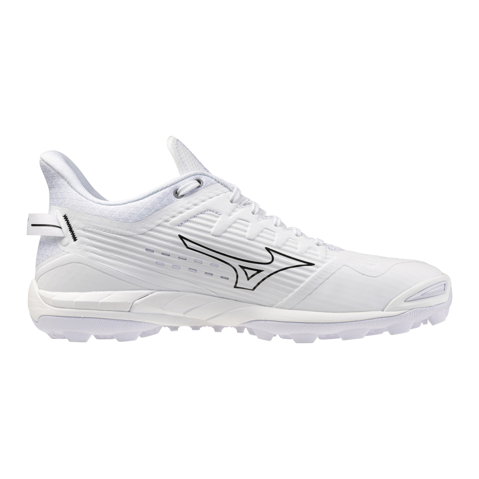 Mizuno Wave Leopardus Hockey Shoes - White/Metallic Gray (2026/27) - Mizuno Wave Leopardus Hockey Shoes - White/Metallic Gray