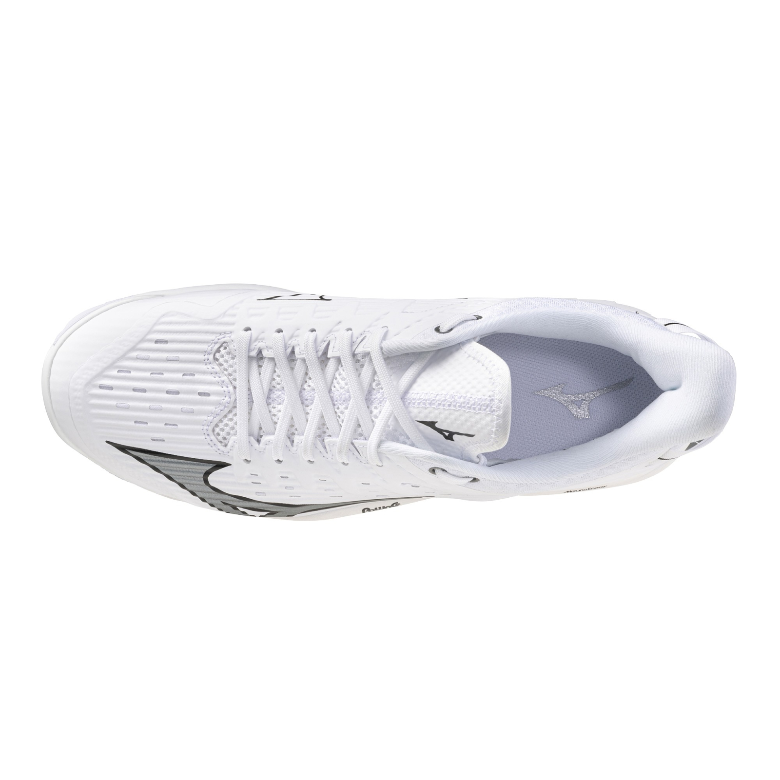 Mizuno Wave Leopardus Hockey Shoes - White/Metallic Gray (2026/27) - Mizuno Wave Leopardus Hockey Shoes - White/Metallic Gray