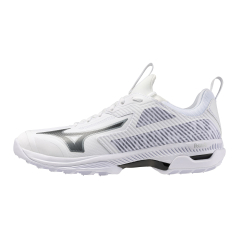 Mizuno Wave Panthera 2 Hockey Shoes - White/Black/Silver (2026/27)