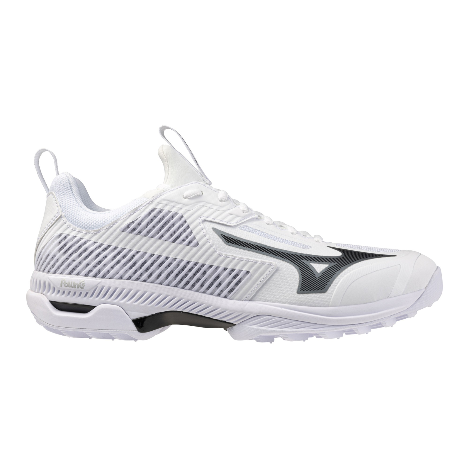 Mizuno Wave Panthera 2 Hockey Shoes - White/Black/Silver (2026/27) - Mizuno Wave Panthera 2 Hockey Shoes - White/Black/Silver