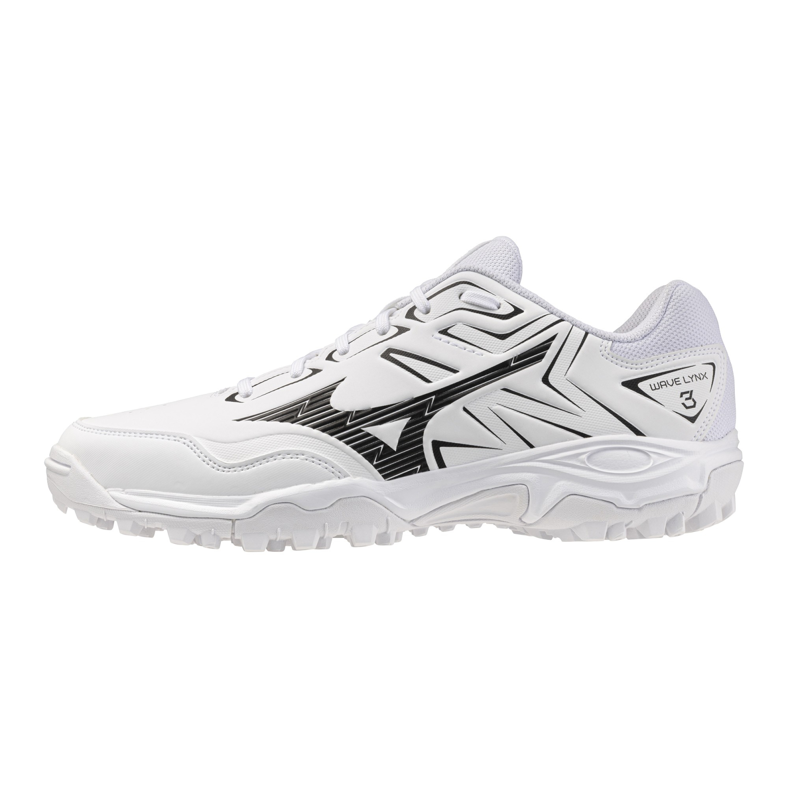 Mizuno Wave Lynx 3 Hockey Shoes - White/Black (2026/27) - Mizuno Wave Lynx 3 Hockey Shoes - White/Black (2026/27) -