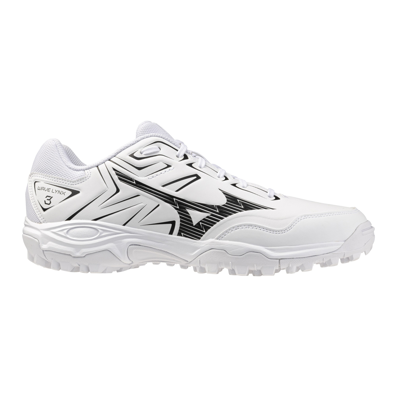 Mizuno Wave Lynx 3 Hockey Shoes - White/Black (2026/27) - Mizuno Wave Lynx 3 Hockey Shoes - White/Black (2026/27) -