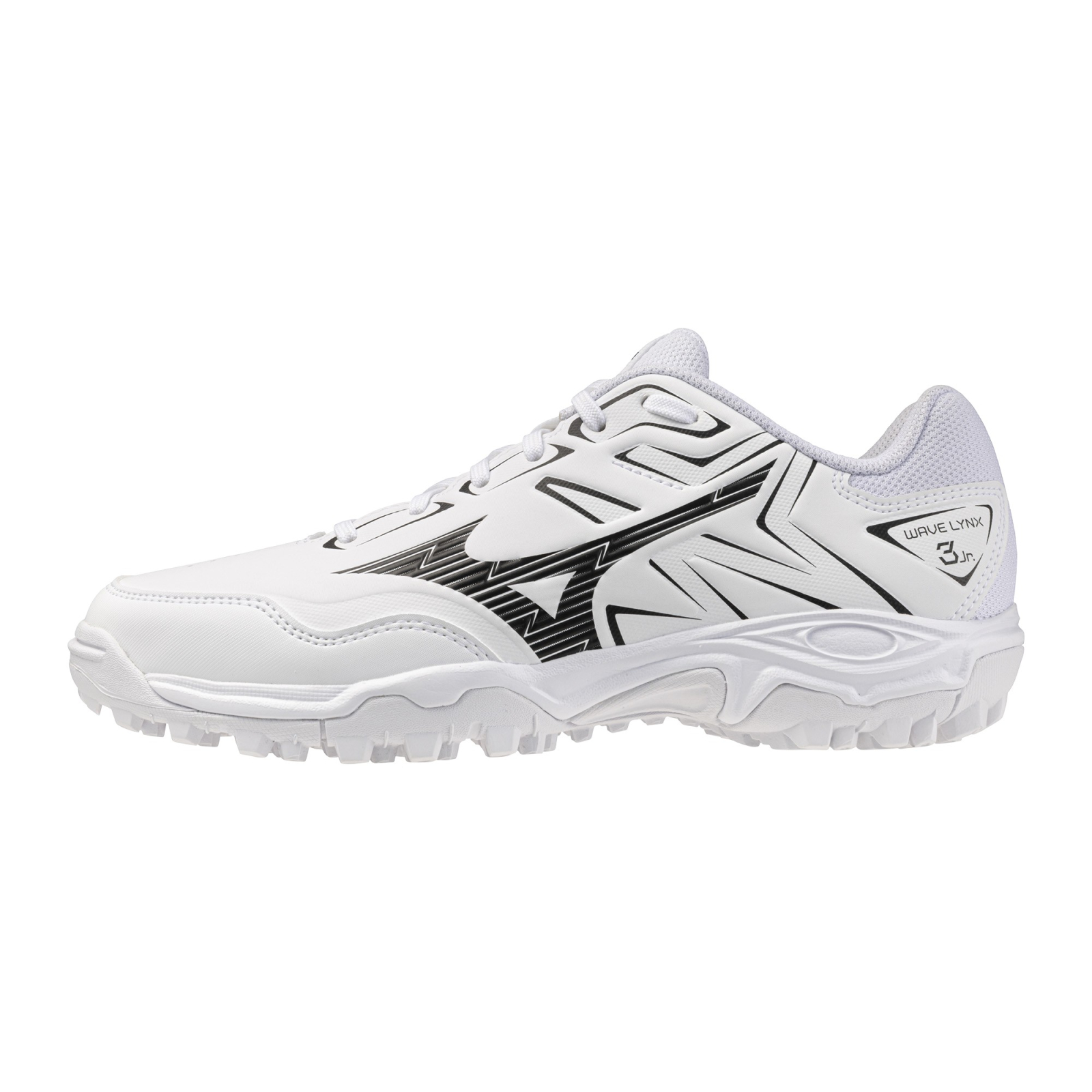Mizuno Wave Lynx 3 Junior Hockey Shoes - White/Black (2026/27) - Image 1 of 6