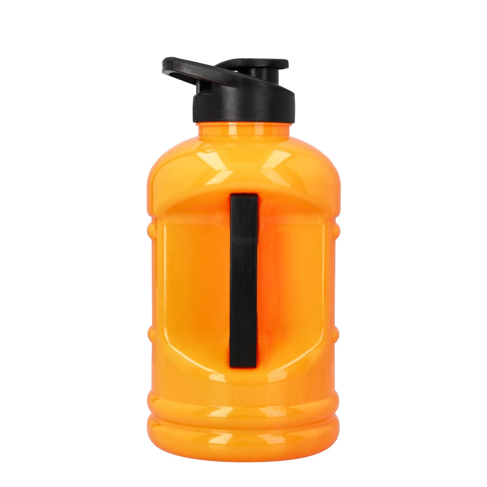 Osaka Giga Water Bottle - Orange Tiger (2026/27) - Osaka Giga Water Bottle in Orange Tiger, front view showing orange body, black flip-top lid and black handle