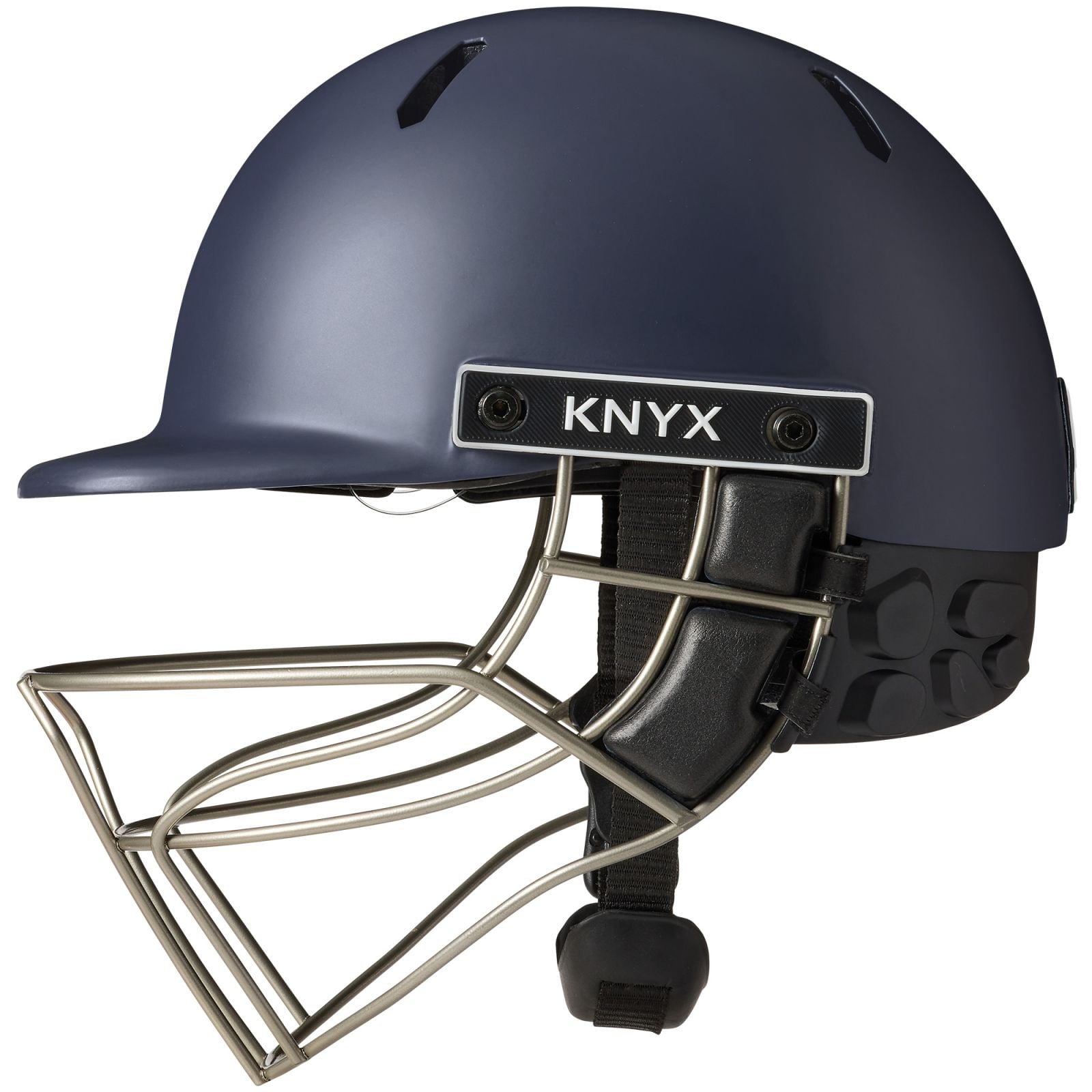 KNYX C5 ISO PRO Navy Cricket Helmet - Image 9 of 14