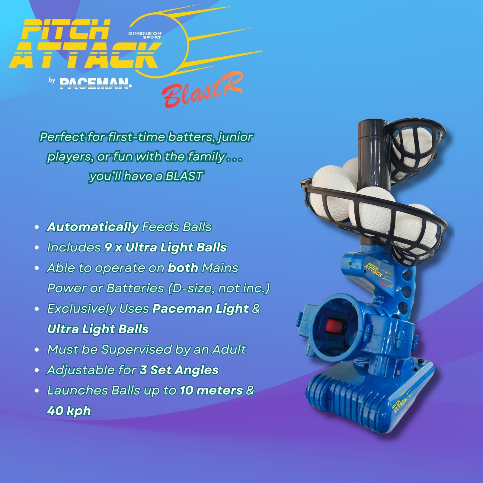 Paceman Pitch Attack BlastR Ball Launcher - Image 6 of 8
