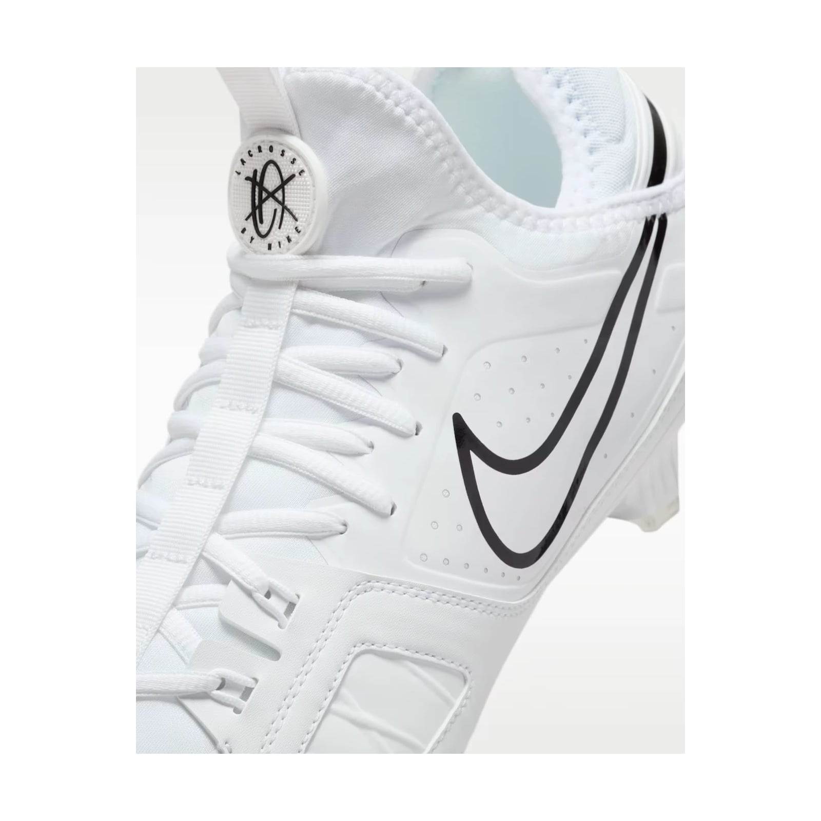 Nike Huarache 9 Varsity Lacrosse Boots - White/Black - Image 6 of 9