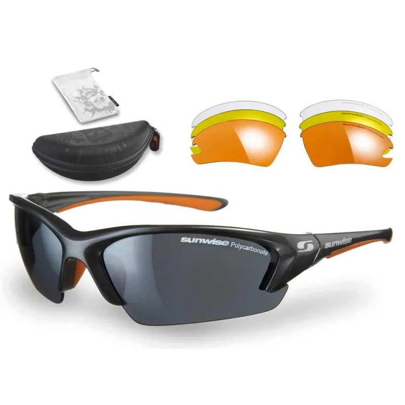 Sunwise Equinox Interchangeable Sunglasses (Grey) + FREE Hard