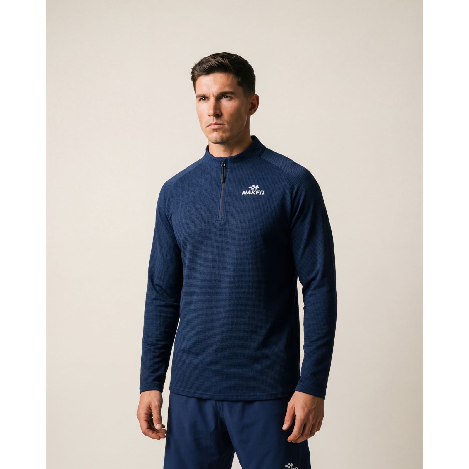 Naked Men's Long Sleeve 1/4 Zip Shirt (2026/27) - Image 2 of 3