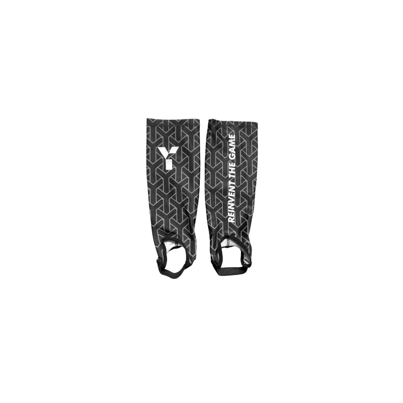 Y1 Hockey Shin Liners (with Stirrup) - Black (2026/27) -